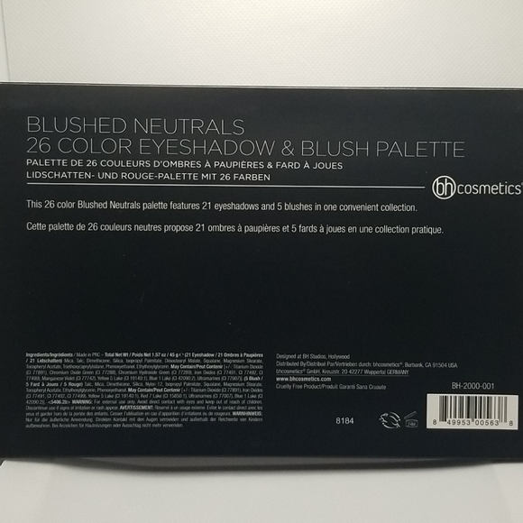 Bh Cosmetics 26 color eyeshadow & blush palette - Picture 2 of 6